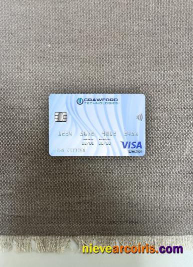 Netherlands (Holland) Crawford Technologies Bank visa electron card photolook